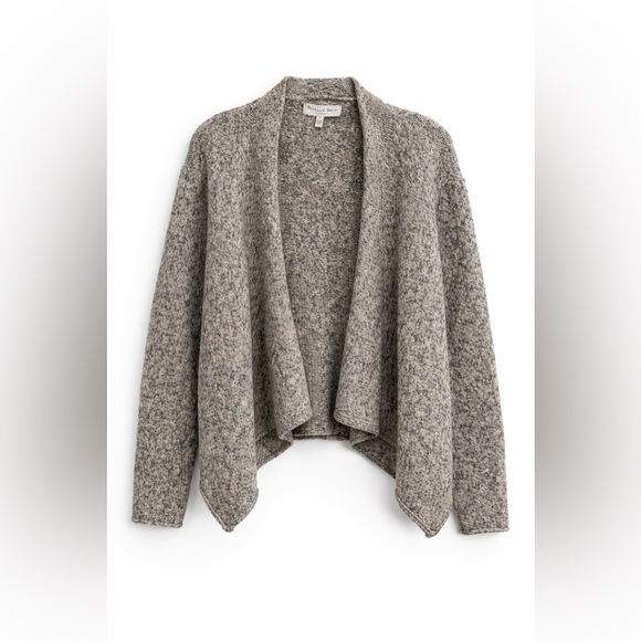 Michael Stars Sweaters - Michael Stars Gray Marled Waterfall Cardigan